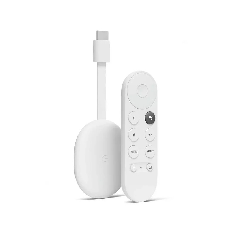 Google Chromecast with Google 4K TV And Voice Remote - جهاز تحكم